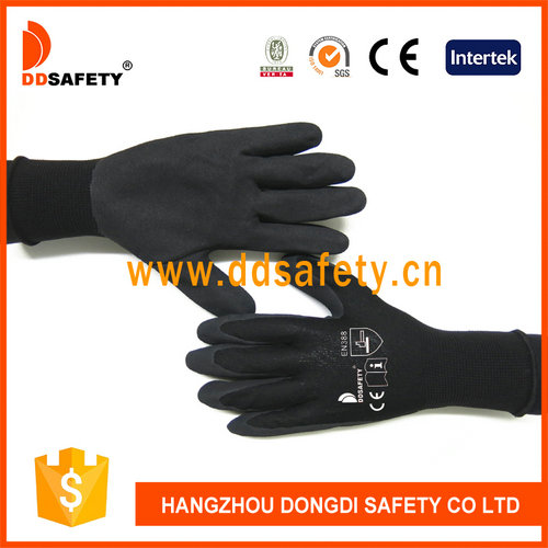 Black nylon with black nitrile glove Black nylon with black nitrile glove